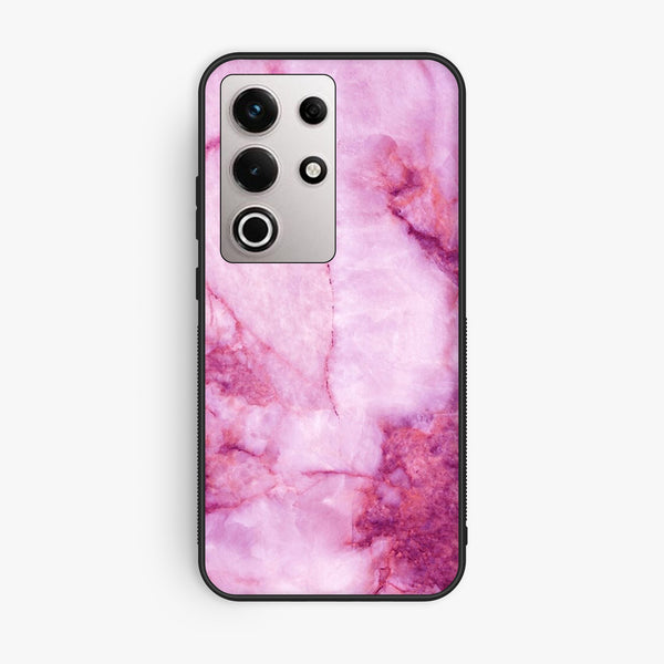 Itel S25 Ultra - Pink Design 5 - Premium Metal Printed Soft Bumper Shock Proof Case