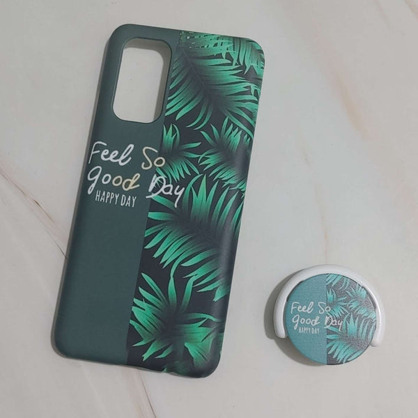 Vivo V19 -  Feel So Good -  Premium Printed Glass Hard Case+Matching Pop Socket CS-26378