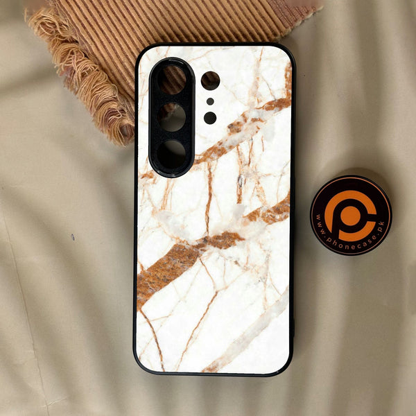 Tecno Camon 50 Ultra - White Design 4 - Premium Metal Printed Soft Bumper Shock Proof Case