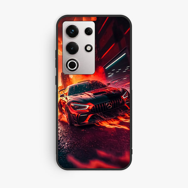 Itel S25 Ultra - Racing Design 3 - Premium Metal Printed Soft Bumper Shock Proof Case