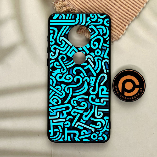 Motorola Moto G7 - Doodle Design - Premium Metal Printed Soft Bumper Shock Proof Case