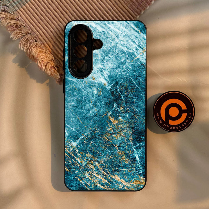 Samsung Galaxy A57 5G - Blue 2.0 Design 10 - Premium Metal Printed Soft Bumper Shock Proof Case