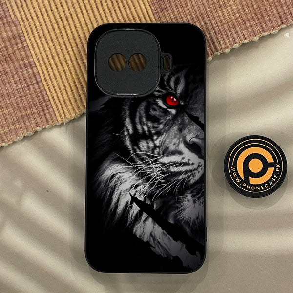 iQoo Z11 Turbo - Tiger Design 7 - Premium Metal Printed Soft Bumper Shock Proof Case