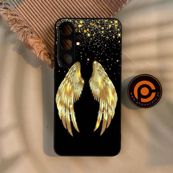 Galaxy S25 Plus - Angel Wings Design 1 - Premium Metal Printed Soft Bumper Shock Proof Case