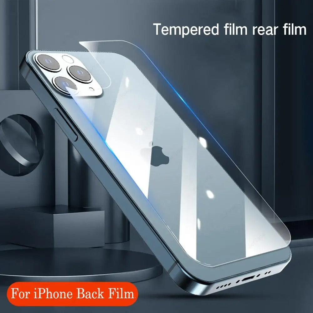 iPhone 16 - Ultra Clear Anti-Scratch Tempered Glass Back Protector