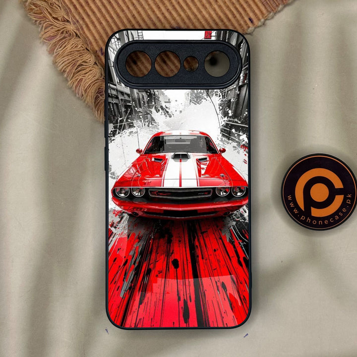 Vivo X300 FE - Red Muscle Car Thrill - Premium Metal Printed Soft Bumper Shock Proof Case