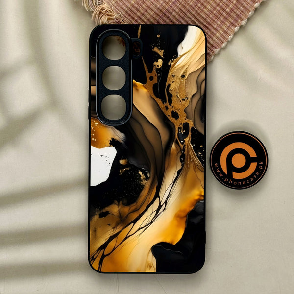 Vivo Y21d - Liquid Design 10 - Premium Metal Printed Soft Bumper Shock Proof Case