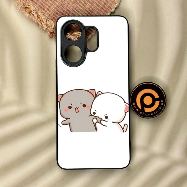 Vivo V60 - Cute Bubu Dudu Design 9 - Premium Metal Printed Soft Bumper Shock Proof Case