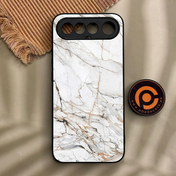 Realme  16 5G - White Design 6 - Premium Metal Printed Soft Bumper Shock Proof Case