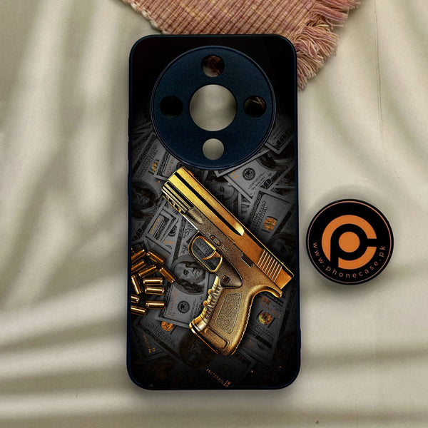 Honor x9d - Dollar Design 7 - Premium Metal Printed Soft Bumper Shock Proof Case