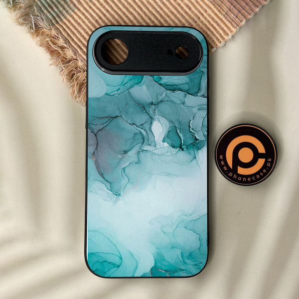iPhone Air - Blue Marble Design 3 - Premium Metal Printed Soft Bumper Shock Proof Case