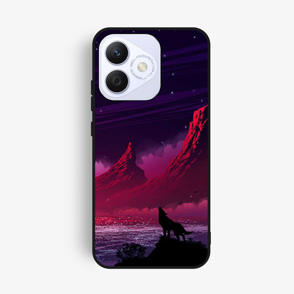 Honor X60i - Wolf Design 7 - Premium Metal Printed Soft Bumper Shock Proof Case