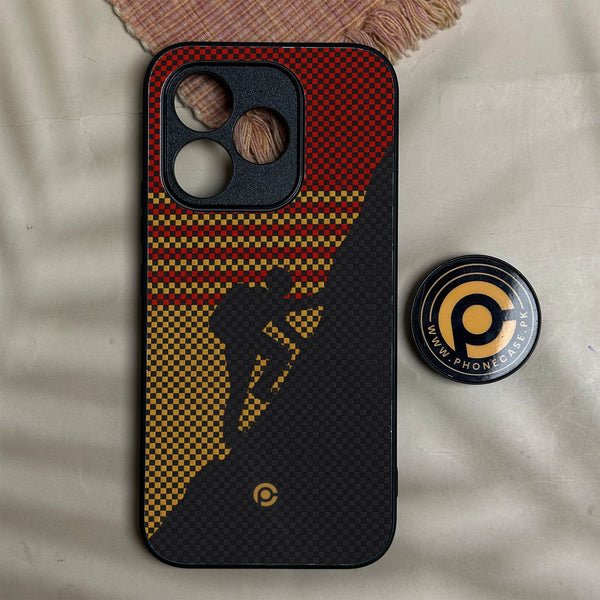 Honor 600 Lite - Classic Weave Design 2 - Premium Metal Printed Soft Bumper Shock Proof Case