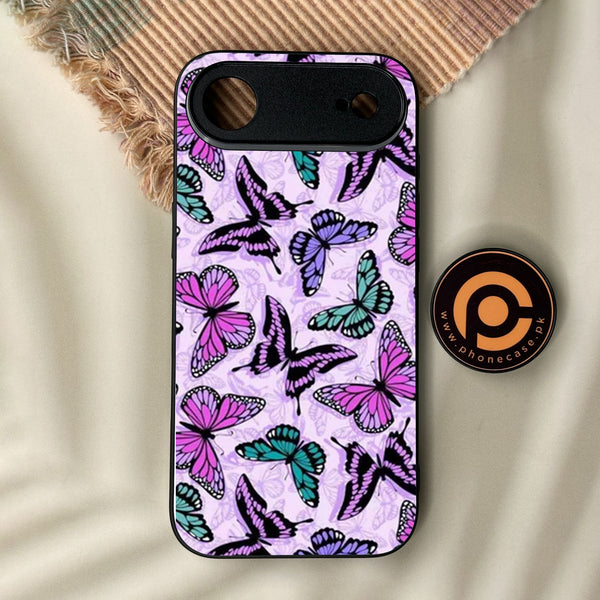 iPhone Air - Butterflies Design 10 - Premium Metal Printed Soft Bumper Shock Proof Case