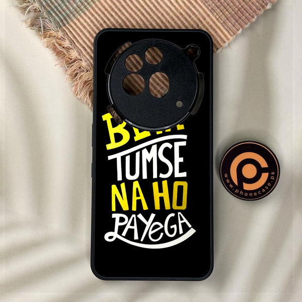 Nothing Phone 3a Pro - Beta Tum Se Na Ho - Premium Metal Printed Soft Bumper Shock Proof Case