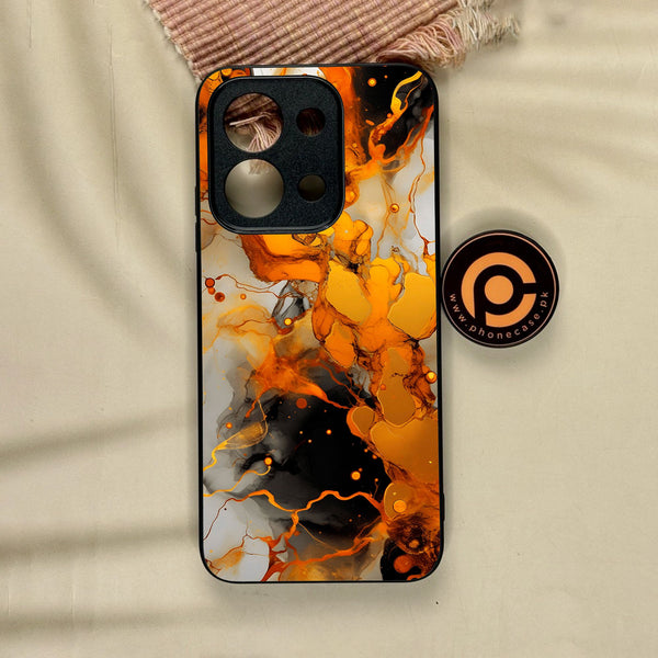 Xiaomi Redmi 15C - Liquid Marble Design 2 - Premium Metal Printed Soft Bumper Shock Proof Case