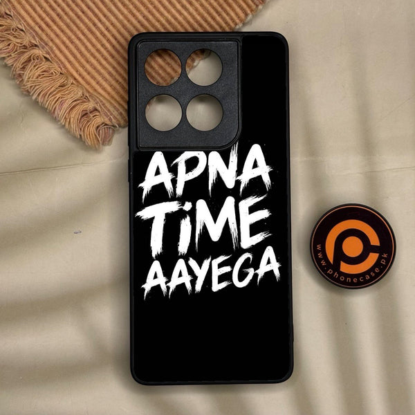 Motorola Edge 60 Fusion - Apna Time Ayega - Premium Metal Printed Soft Bumper Shock Proof Case