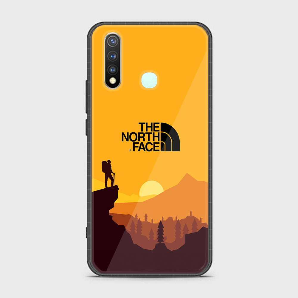 Vivo Y19 The North Face Series Premium Printed Glass soft Bumper shock Proof Case