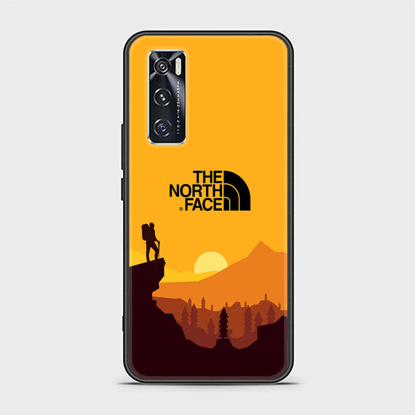 Vivo V20 SE The North Face Series   Design 10  Premium Printed Glass soft Bumper shock Proof Case CS-20461