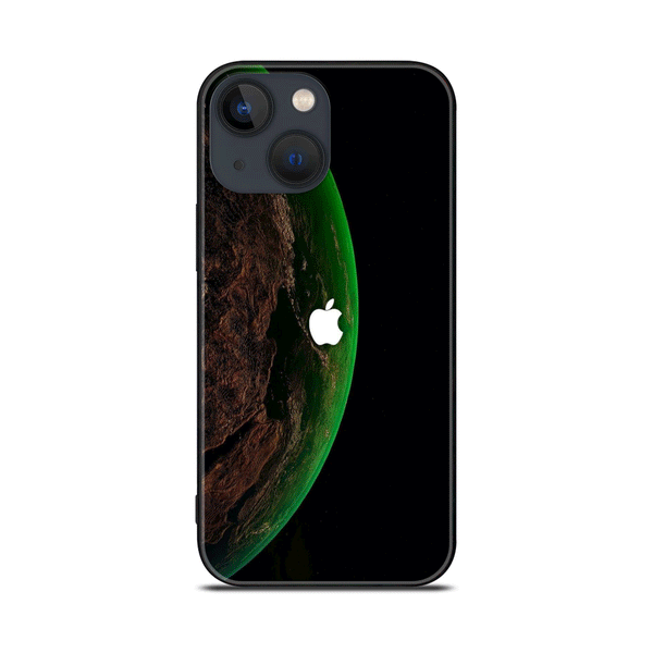 iPhone 13 Mini - Apple logo Design 10- Premium Metal Printed soft Bumper shock Proof Case CS-49499