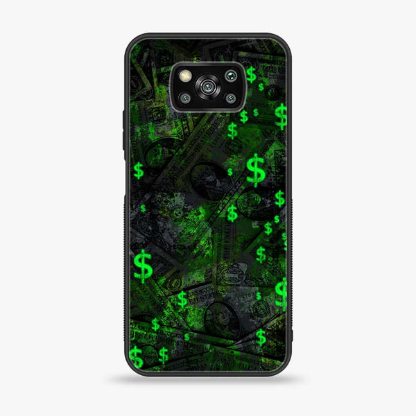 Xiaomi Poco X3/X3 NFC - Dollar Design 5 - Premium Printed Glass soft Bumper shock Proof Case CS-21329