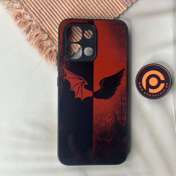 Oppo A6 Pro - Angel Wings 2.0 design 6 - Premium Metal Printed Soft Bumper Shock Proof Case CS-43410