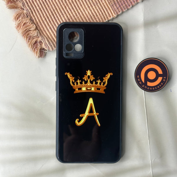 Vivo V20 - King A Alphabet - Premium Printed Glass soft Bumper Shock Proof Case CS-43480