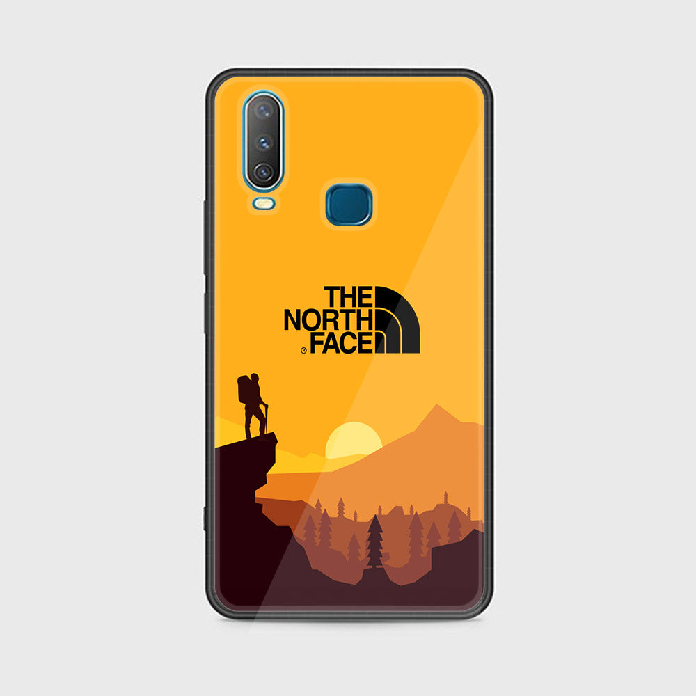 vivo Y12  The North Face Series Premium Printed Glass soft Bumper shock Proof Case