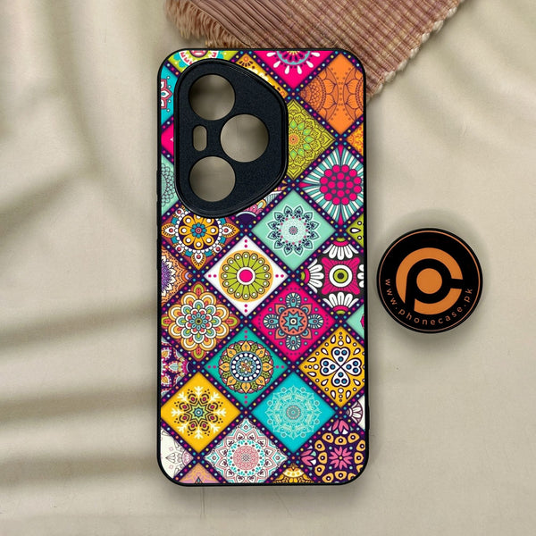 Honor 400 Pro - Mandala Art Design - Premium Metal Printed Soft Bumper Shock Proof Case