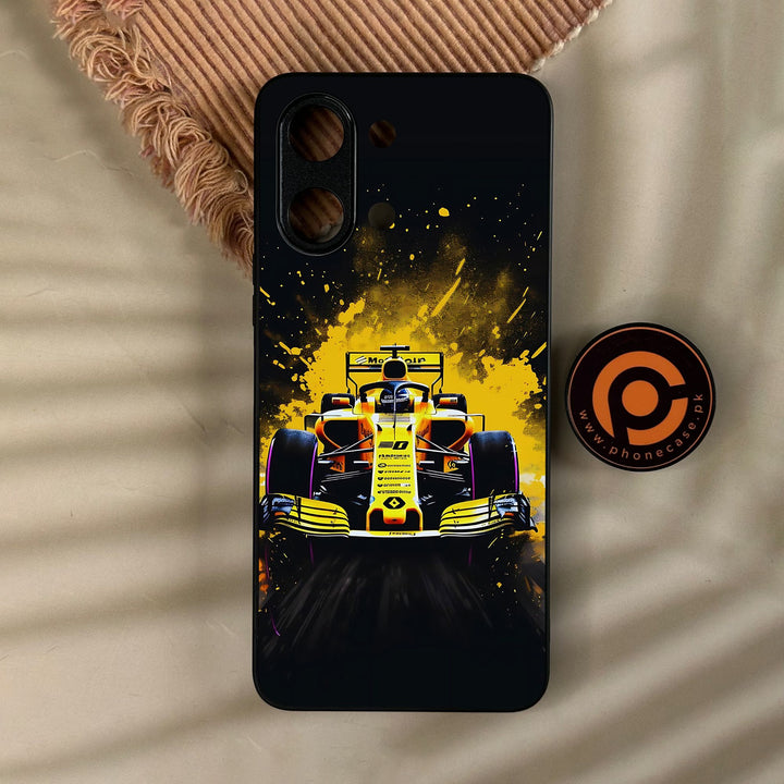 Vivo Y11d - Formula 1 Design 5 - Premium Metal Printed Soft Bumper Shock Proof Case