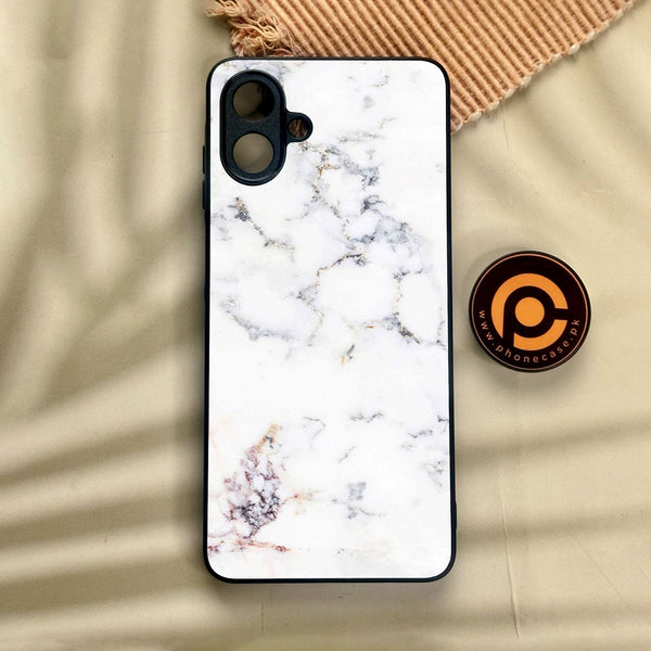 Samsung Galaxy A07 - White Design 3 - Premium Metal Printed Soft Bumper Shock Proof Case