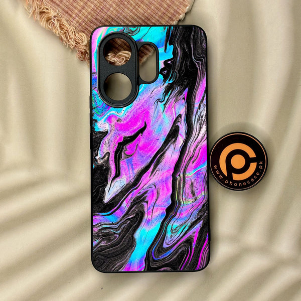 Vivo V60 - Cosmic Inferno - Premium Metal Printed Soft Bumper Shock Proof Case