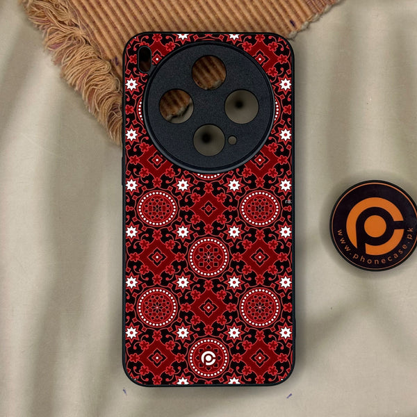 Vivo X300 - Ajrak Design 6 - Premium Metal Printed Soft Bumper Shock Proof Case