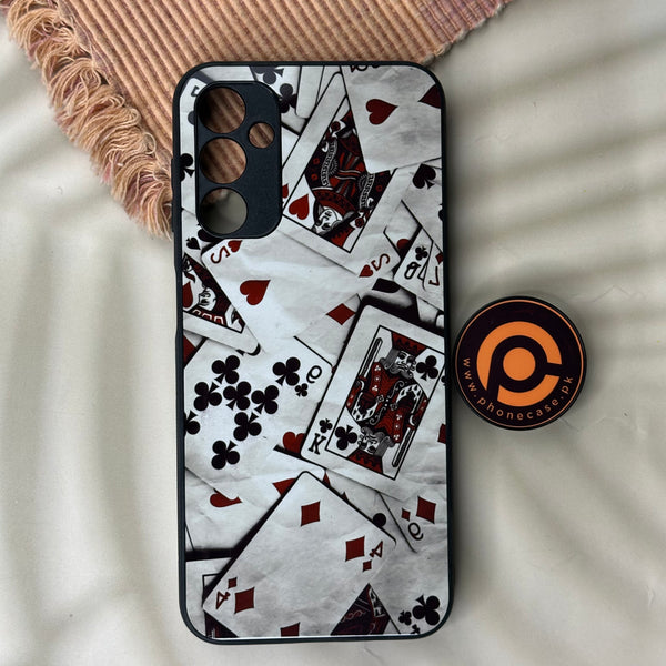 Samsung Galaxy A14 - Card Design 7 - Premium Printed Glass soft Bumper Shock Proof Case CS-42848