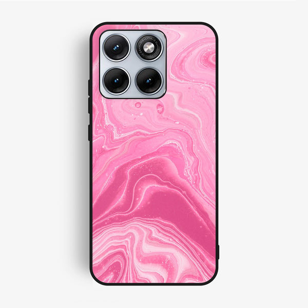 Motorola Edge 70 Fusion - Pink Design 3 - Premium Metal Printed Soft Bumper Shock Proof Case