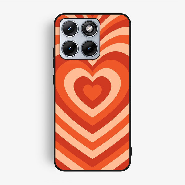 Motorola Edge 70 Fusion - Heartbeat Design 9 - Premium Metal Printed Soft Bumper Shock Proof Case