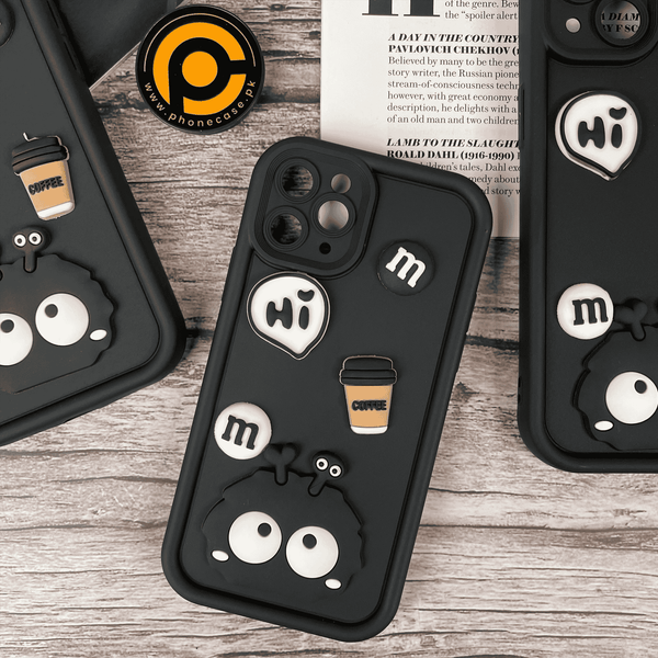 iPhone 12 Pro Cute 3D Briquette m&m icons Liquid silicon Case