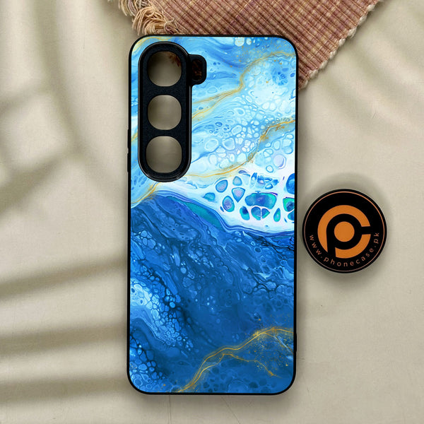 Vivo Y21d - Blue 2.0 Design 5 - Premium Metal Printed Soft Bumper Shock Proof Case