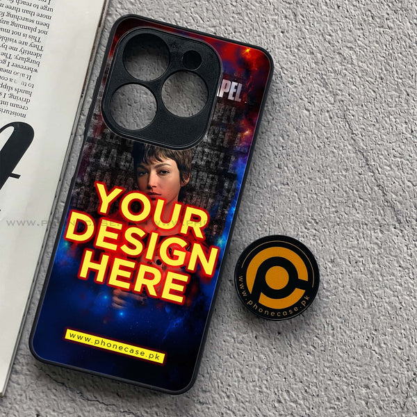 Tecno Spark 20C - Customize your own - Premium Metal Printed soft Bumper shock Proof Case