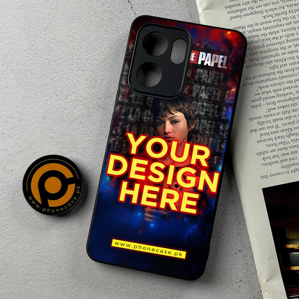 Oppo A5x - Customize your own - Premium Metal Printed Soft Bumper Shockproof Case