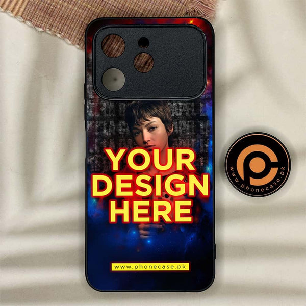 Tecno Spark 40 - Customize your own - Premium Metal Printed soft Bumper shock Proof Case