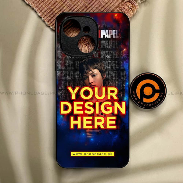 Tecno Spark 40C - Customize your own - Premium Metal Printed soft Bumper shock Proof Case