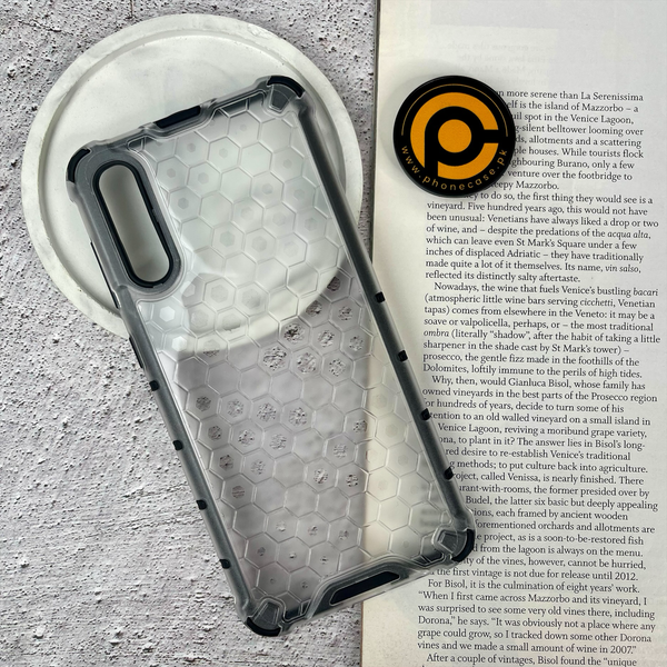 Galaxy A30s / A50/ A50s Airbag Shockproof Hybrid Armor Honeycomb Transparent Cover