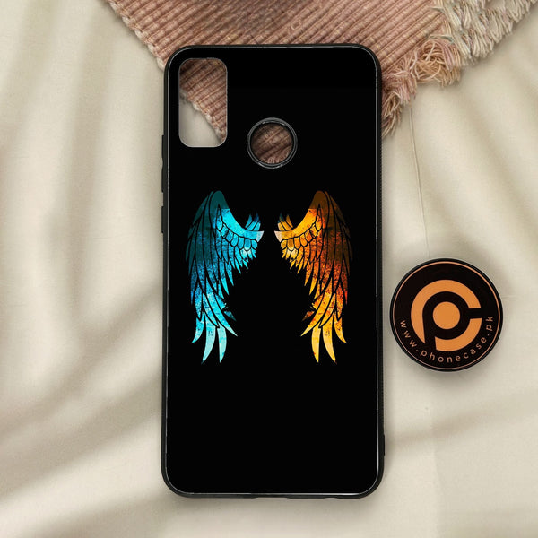 Honor 9X Lite - Angel 2.0 Design 8 - Premium Metal Printed Soft Bumper Shock Proof Case