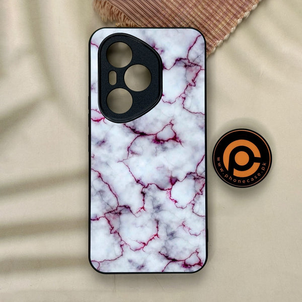 Honor 400 Pro - White Design 1 - Premium Metal Printed Soft Bumper Shock Proof Case