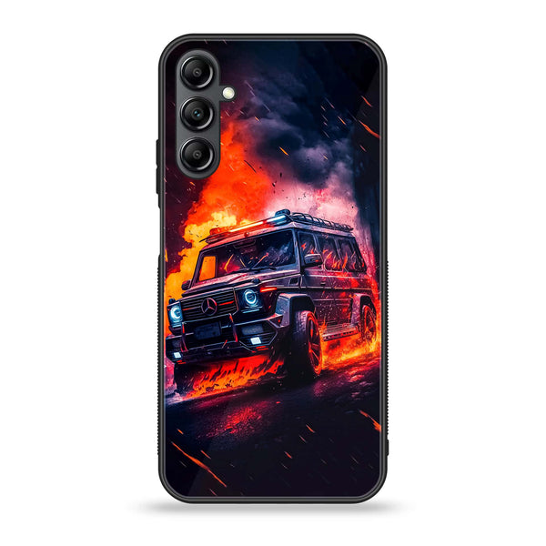 Galaxy A35 5G - Racing Design 2 - Premium Printed Glass soft Bumper shock Proof Case CS-14758