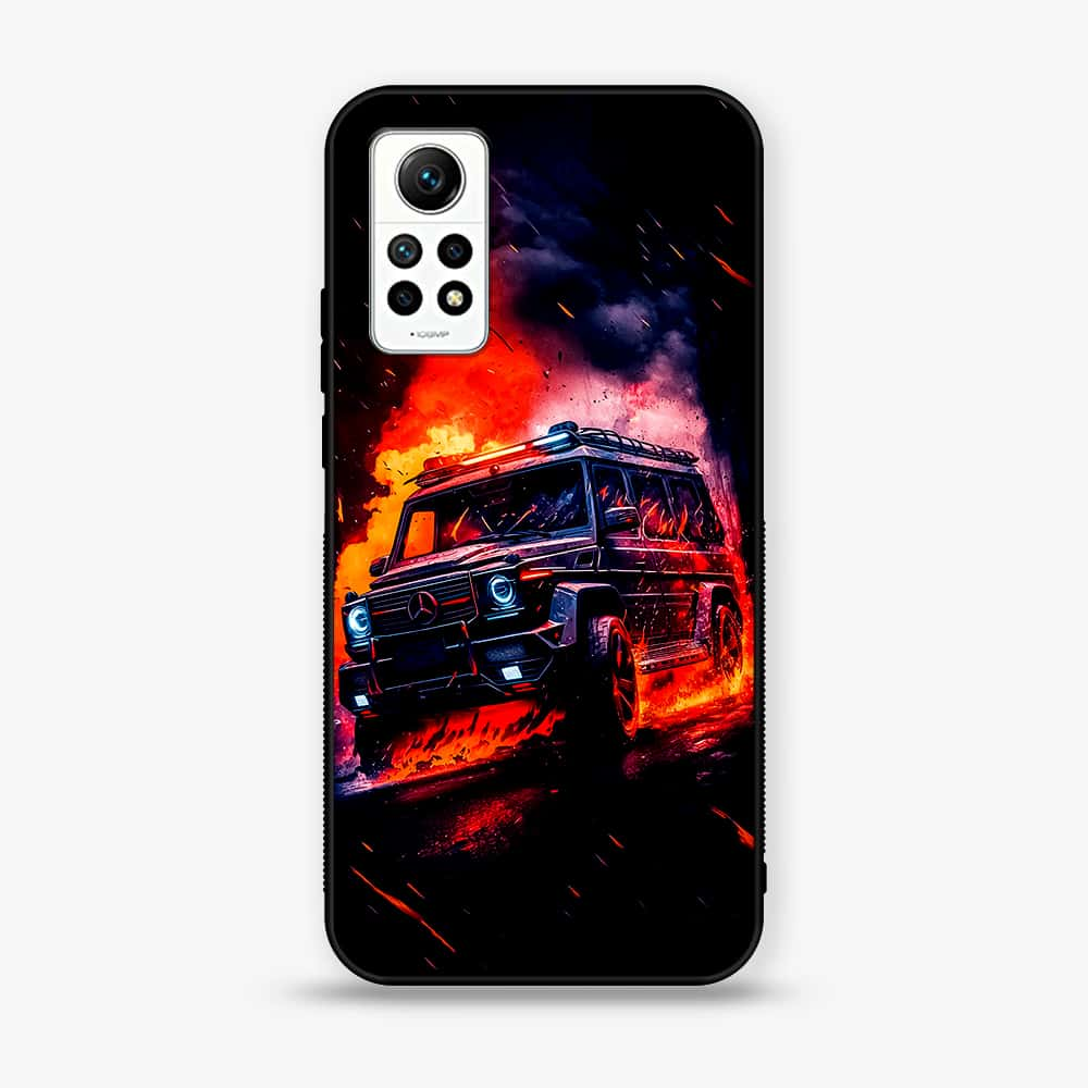 Xiaomi Redmi Note 12 Pro 4G - Racing Series - Premium Printed Glass soft Bumper shock Proof Case