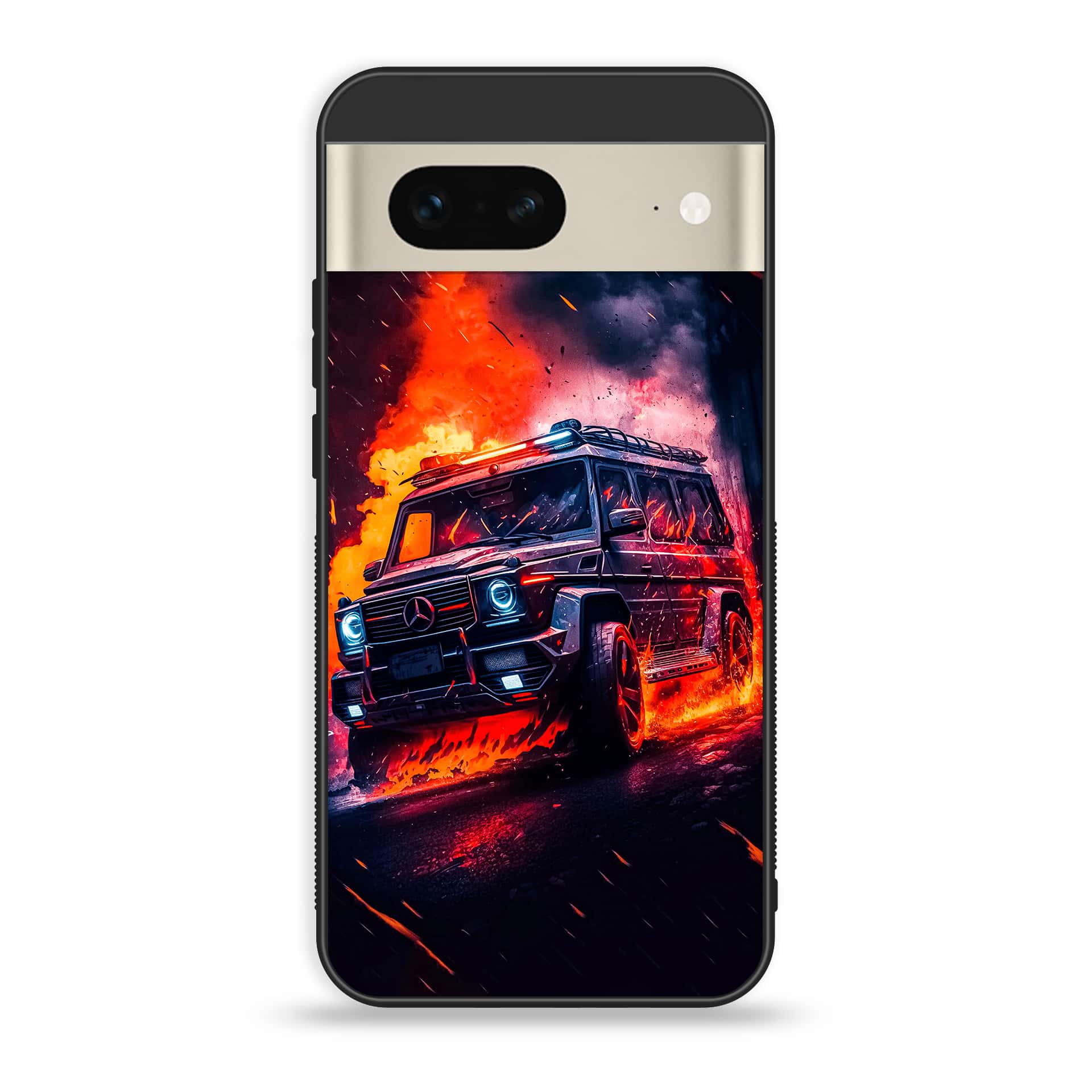 Google Pixel 7a  - Racing Series - Premium Printed soft Bumper Shock Proof Case