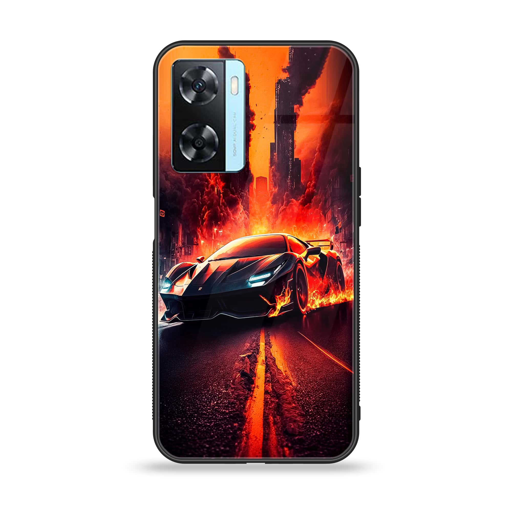 OnePlus Nord N20 SE - Racing Series - Premium Printed Glass soft Bumper shock Proof Case