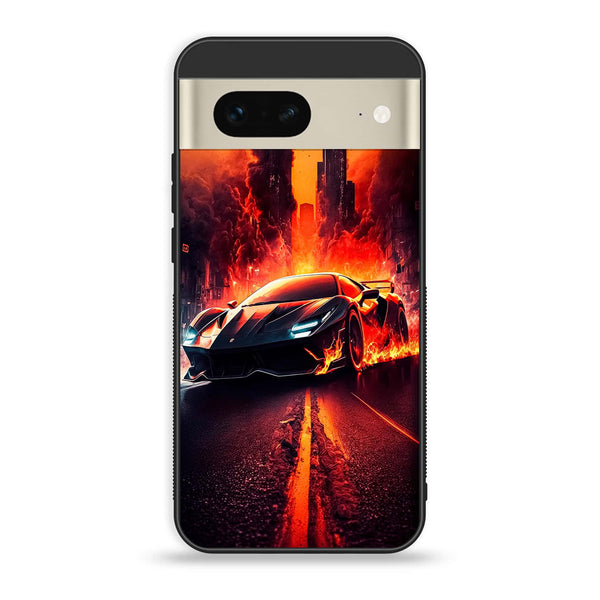 Google Pixel 7a  - Racing Series - Premium Printed soft Bumper Shock Proof Case